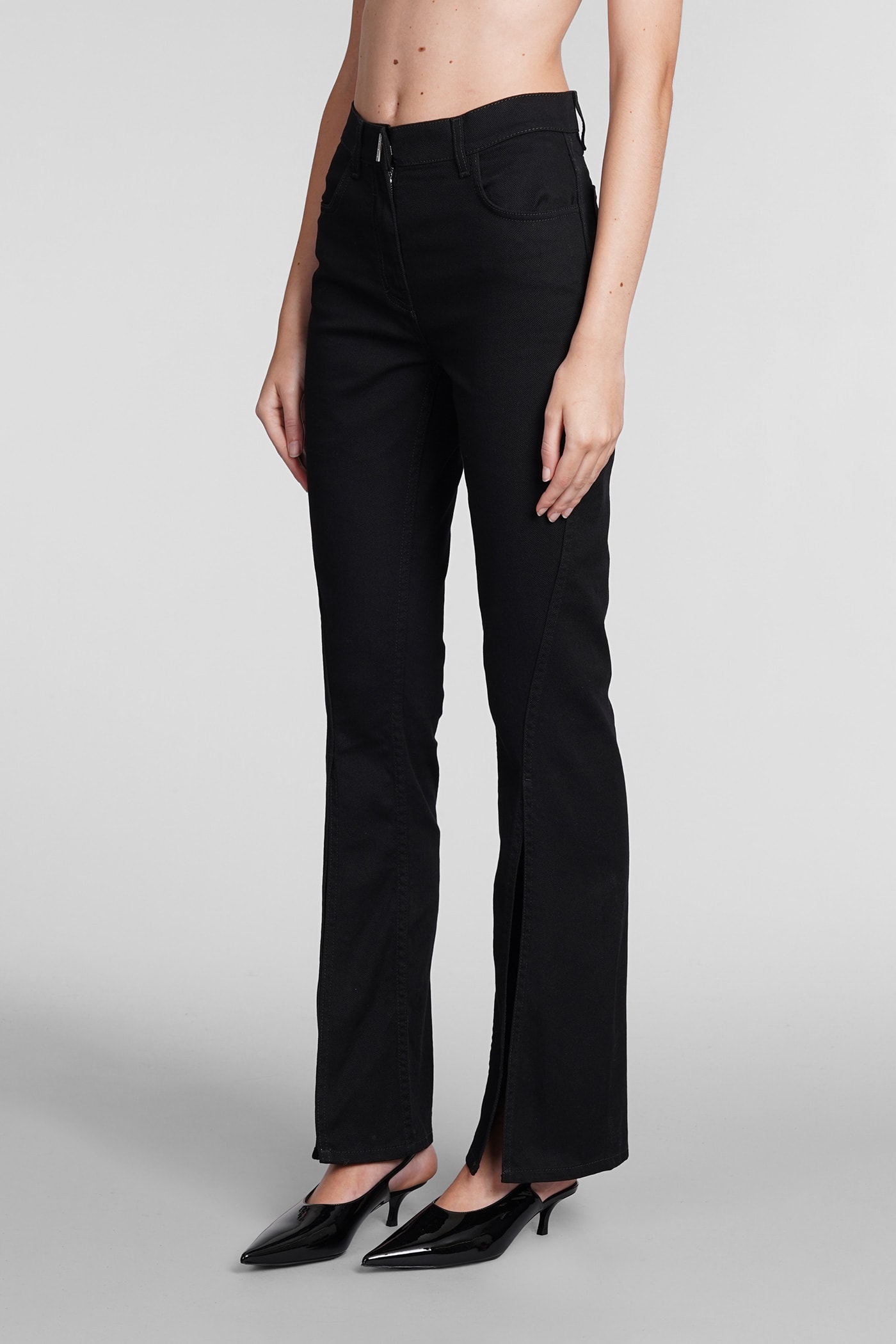 Shop Givenchy Jeans In Black Cotton