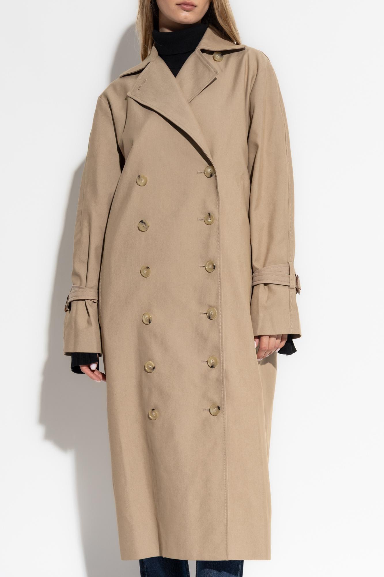 Totême Toteme Double-breasted Trench Coat In Brown