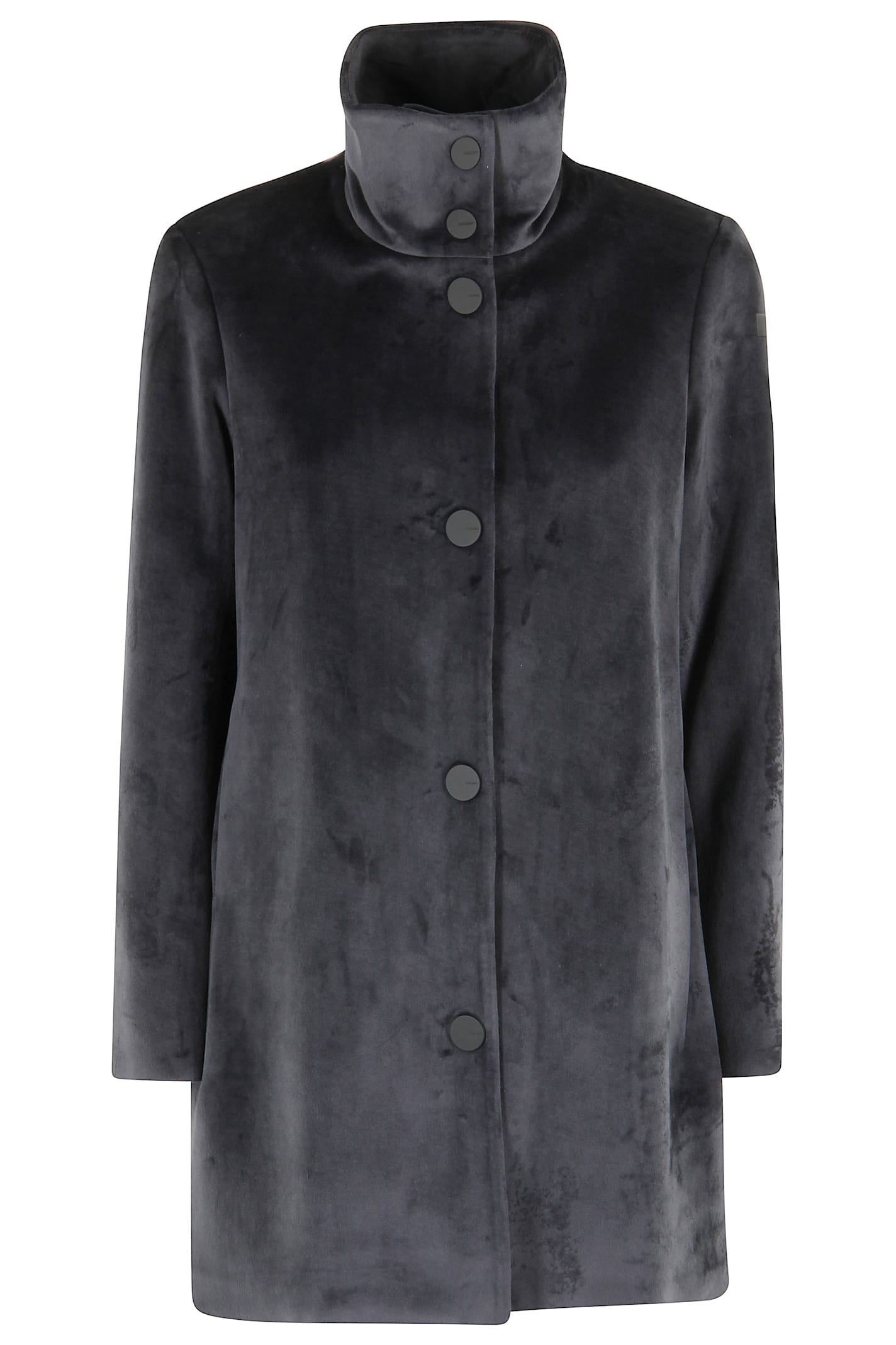 Rrd - Roberto Ricci Design Velour Neo Coat Wom Jkt In Black