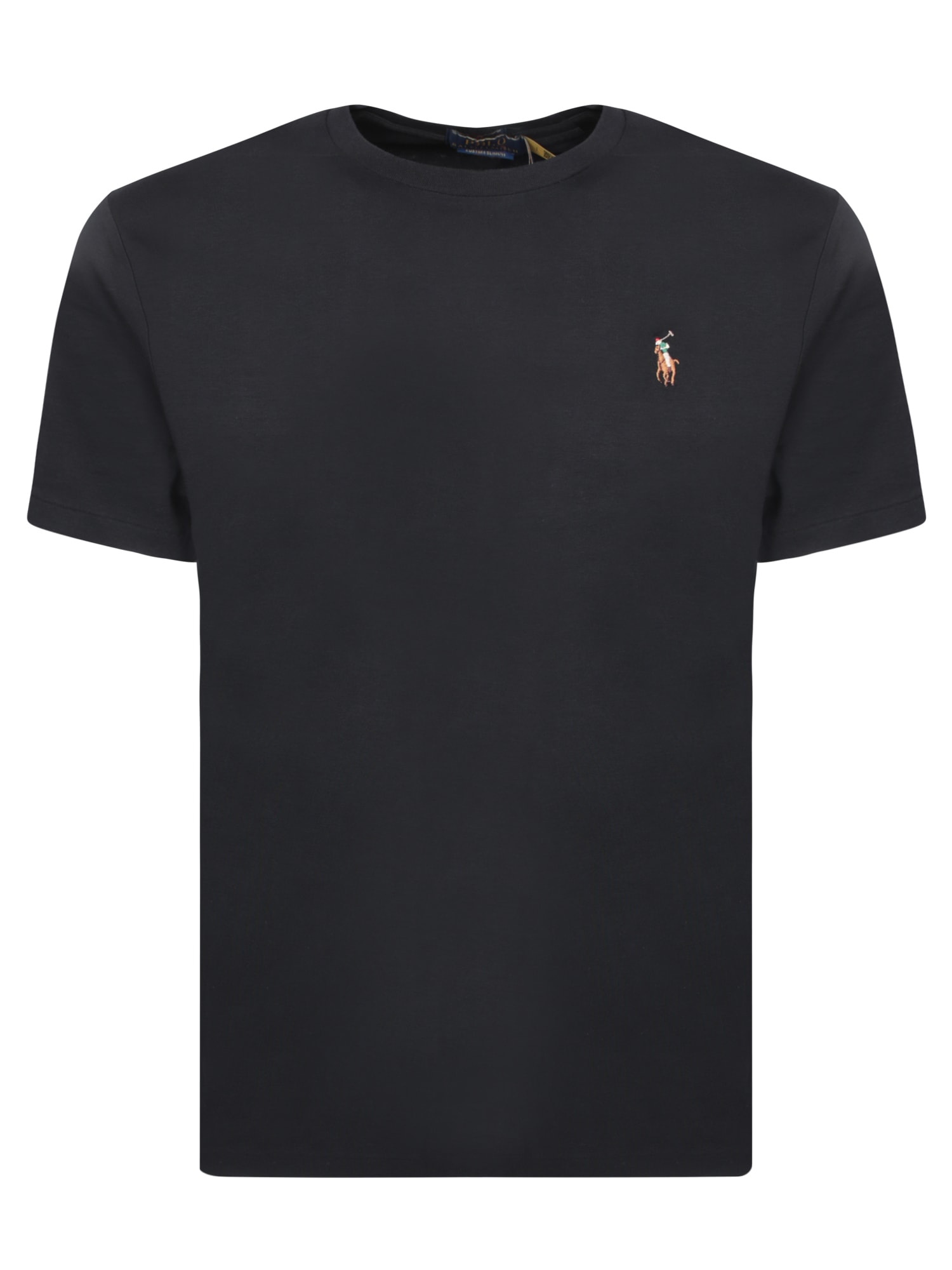 Shop Polo Ralph Lauren Black Logo T-shirt
