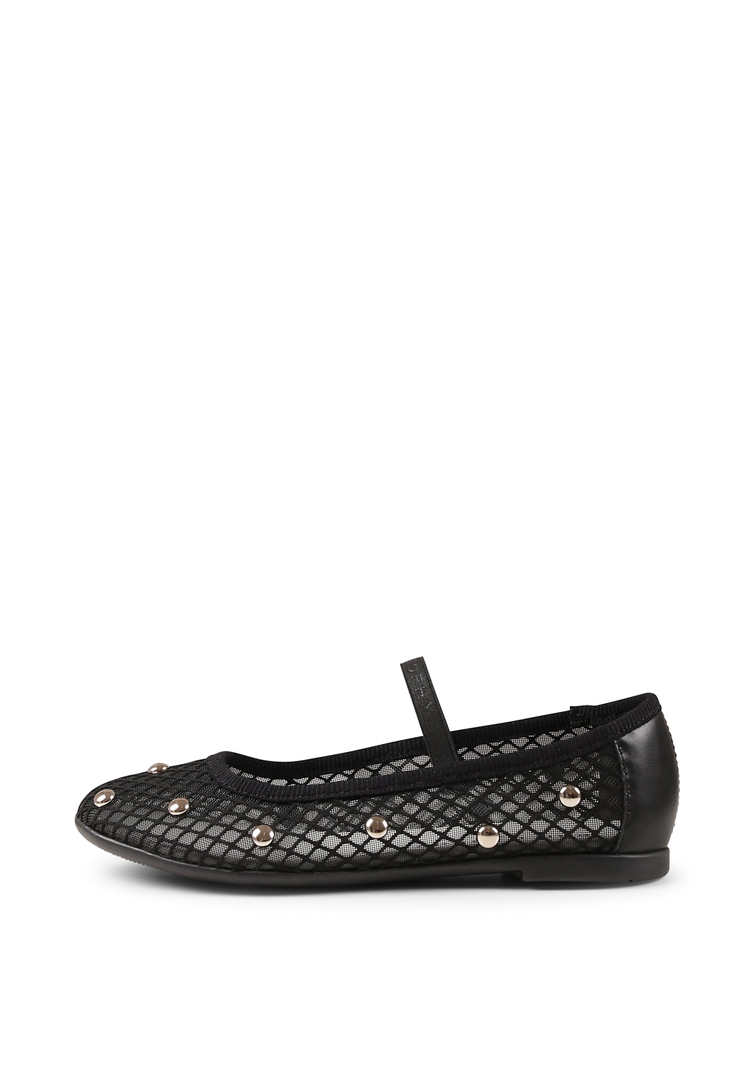 Shop Philosophy Di Lorenzo Serafini Black Ballet Flats For Girl With Studs