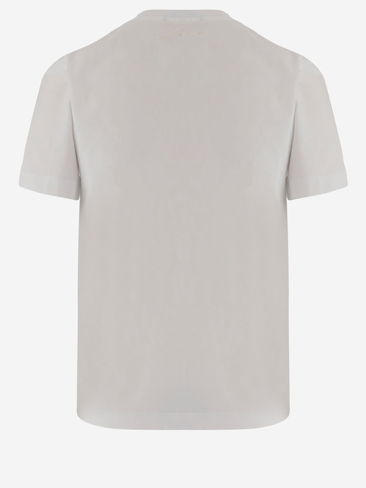 Jacquemus Cotton T-shirt With Logo In White