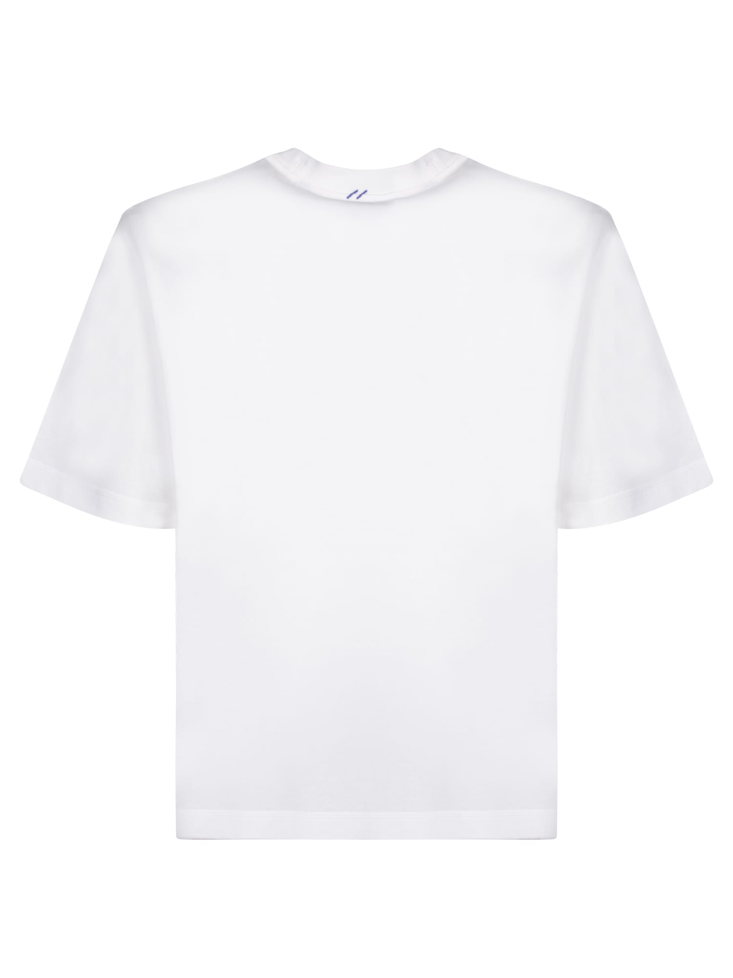 Burberry T-shirt With Ekd T-shirts White In White