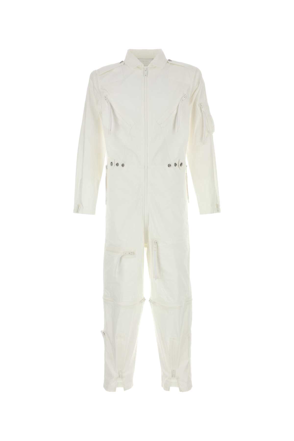 White Cotton Jumpsuit