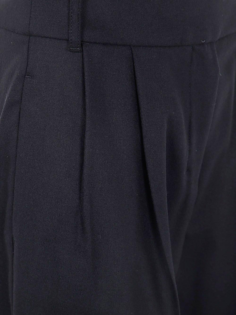 S Max Mara High Waist Wide-leg Trousers With Side Pockets In Black