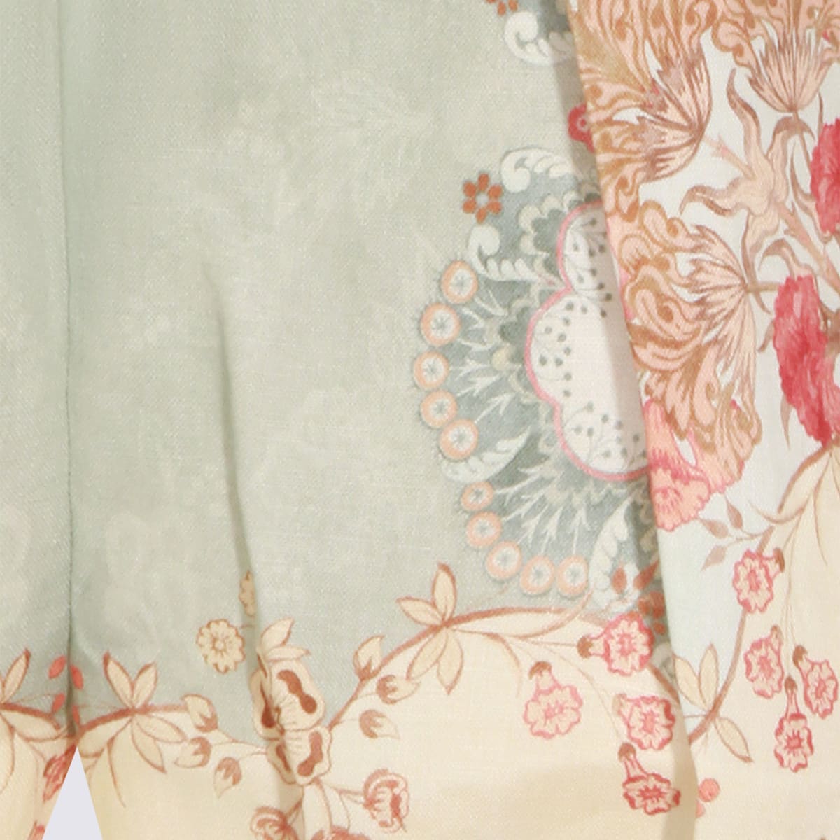 Zimmermann Floral Linen Shorts In White