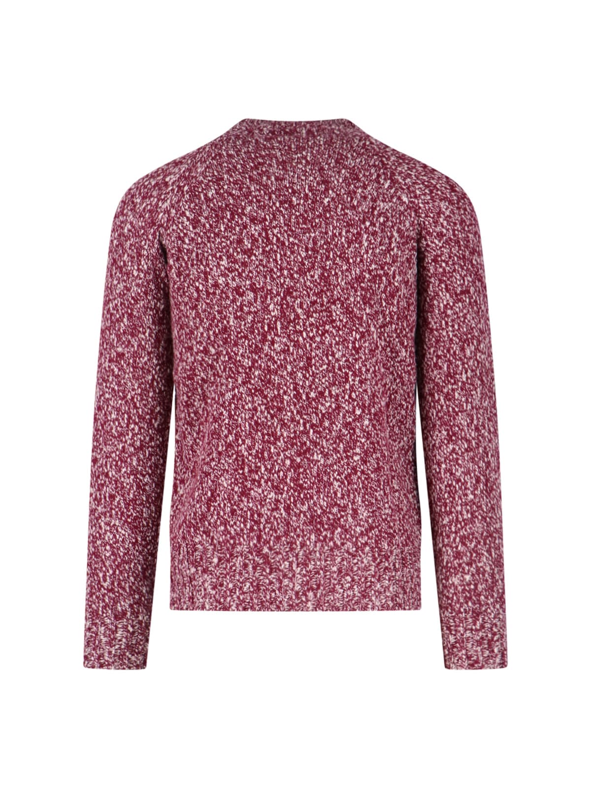 Drumohr Grape-coloured Pattern Wool Sweater In Red
