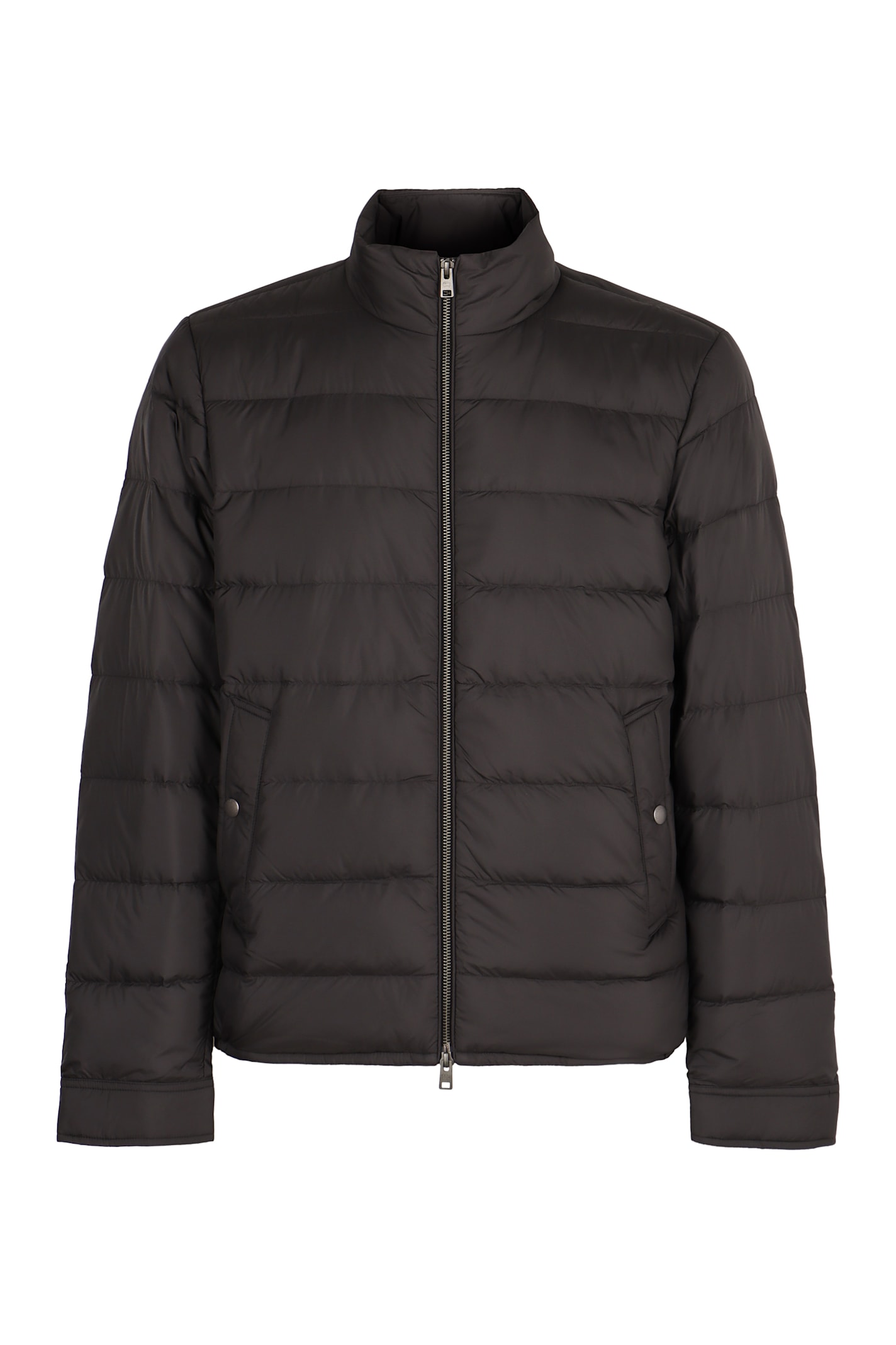 Shop Woolrich Full Zip Down Jacket In Black