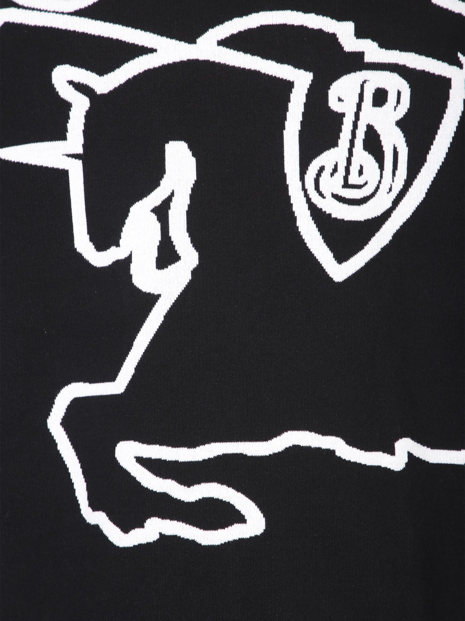 BURBERRY DRAW KNIGHT BLACK SWEATSHIRT