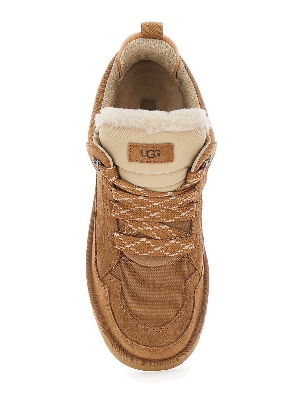 Ugg Padded Collar Sneakers With Durable Heel Strap In Brown