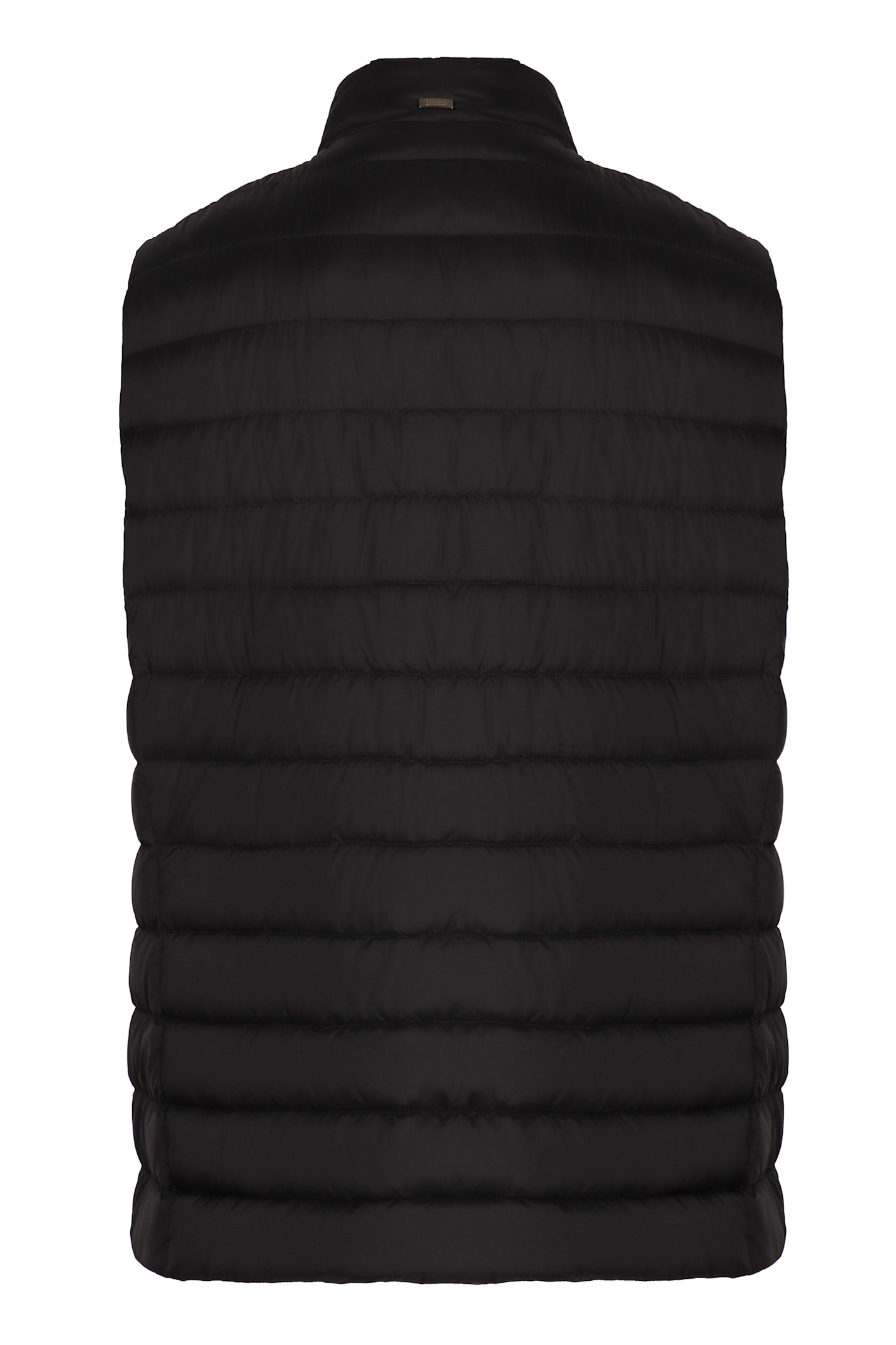 Herno Men's Full Zip Down Vest In Blu Navy