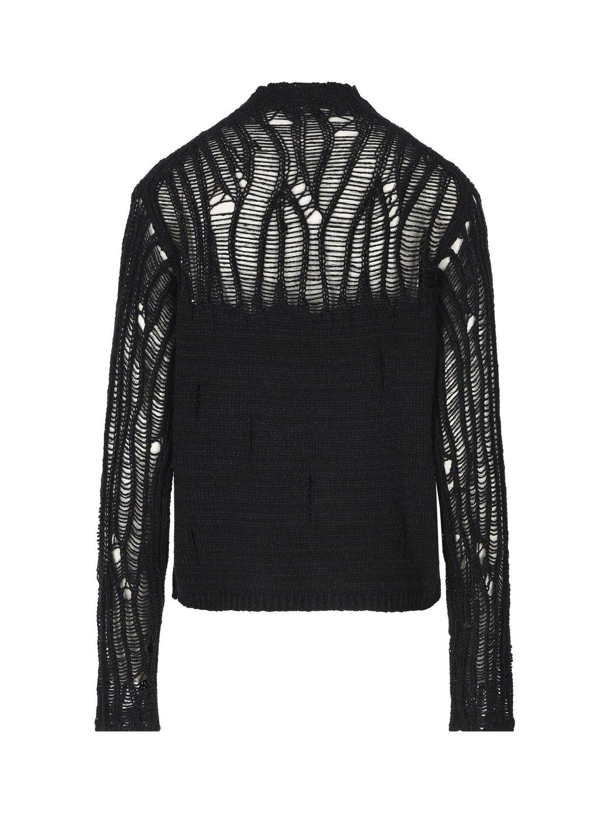 Chloé A Well-fitting Small High-necked Sweater In Black