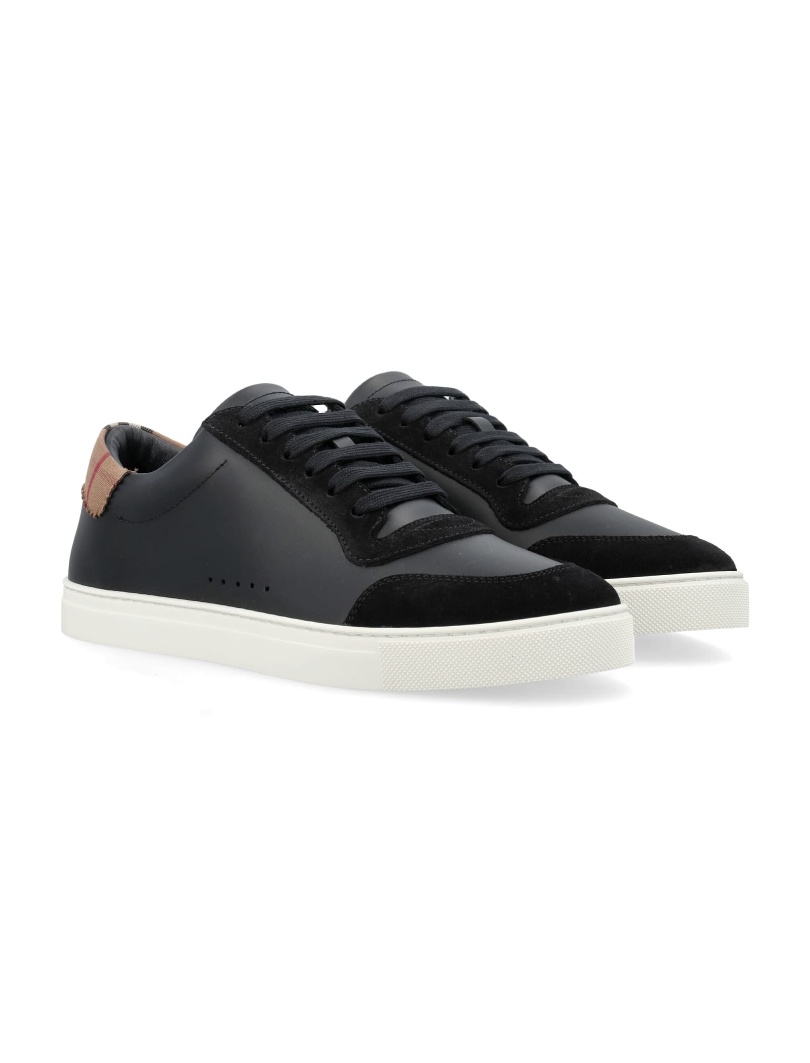 Shop Burberry Robin Sneakers In Black