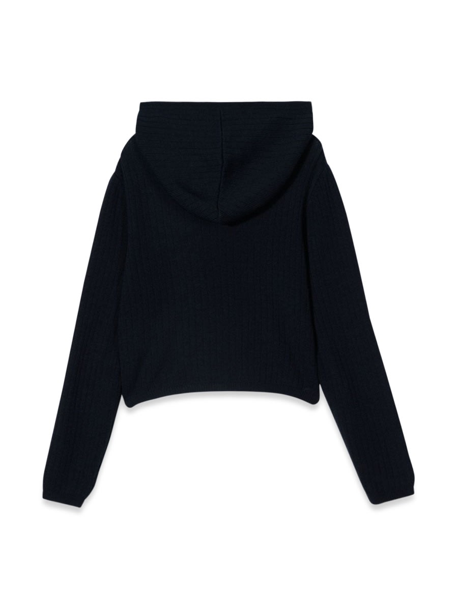 Shop N°21 Hooded Pullover In Blue