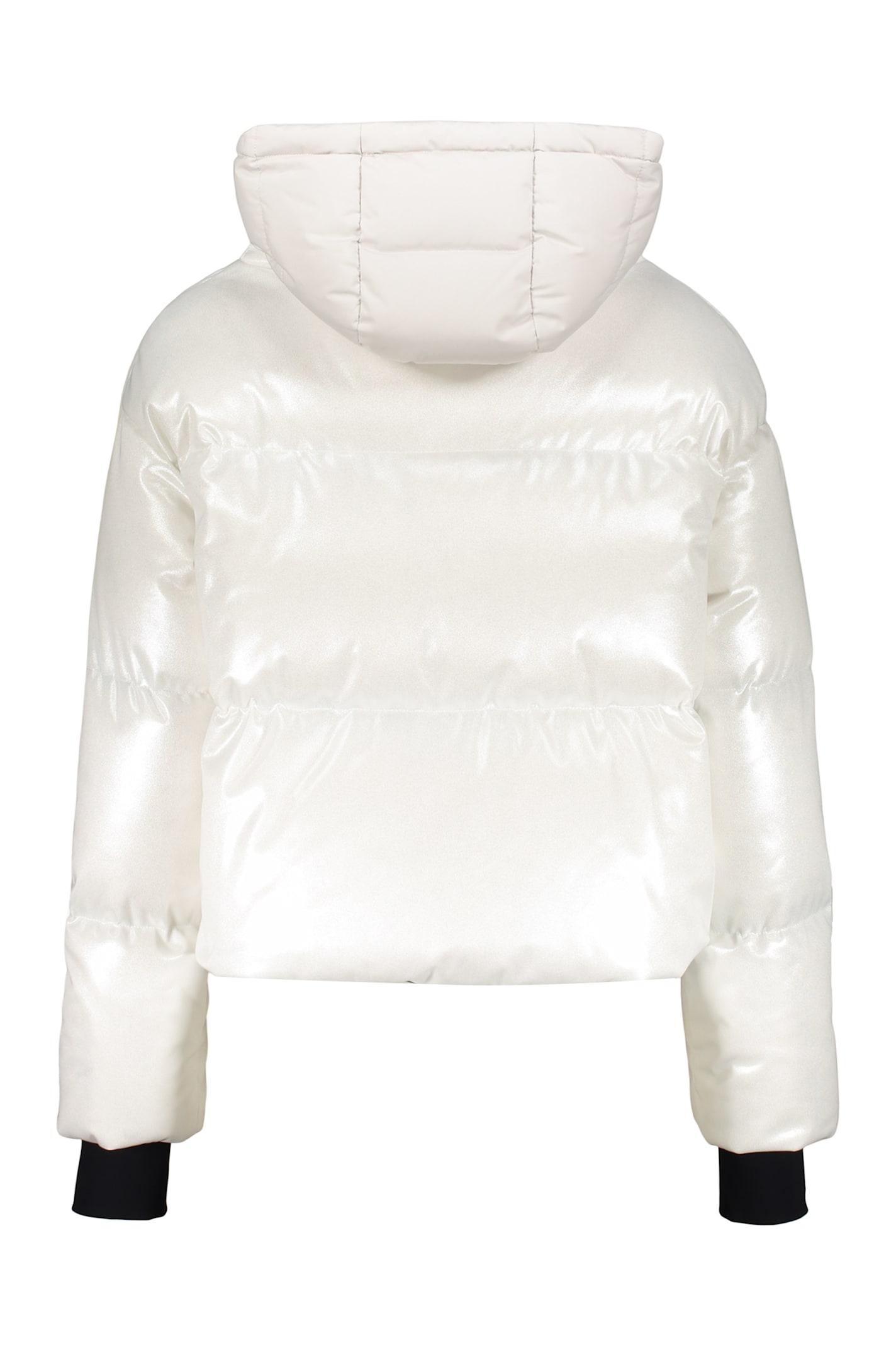 Herno Down Jacket With Zip Closure And Adjustable Hood In Gray