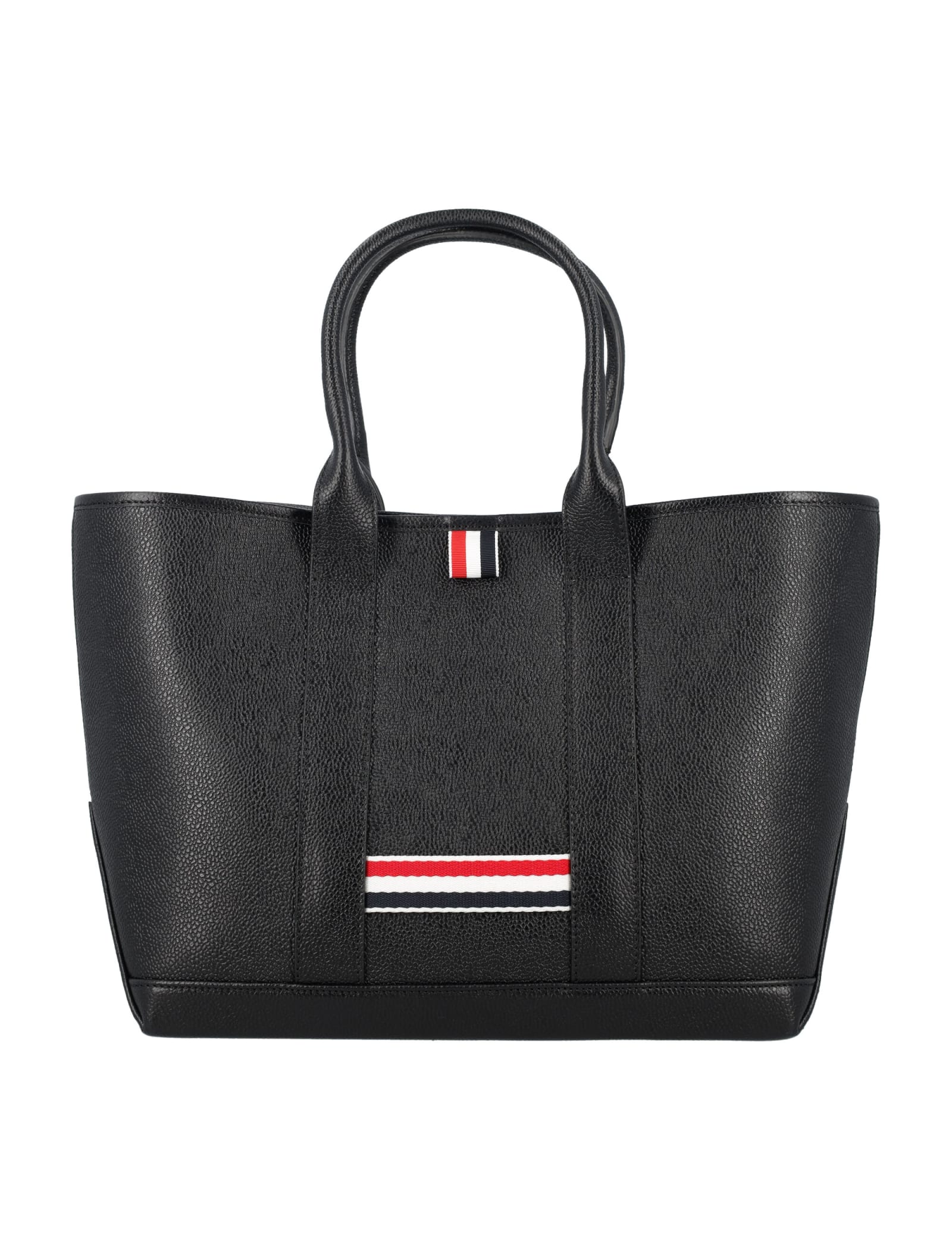 Shop Thom Browne Small Tool Tote Bag In Black