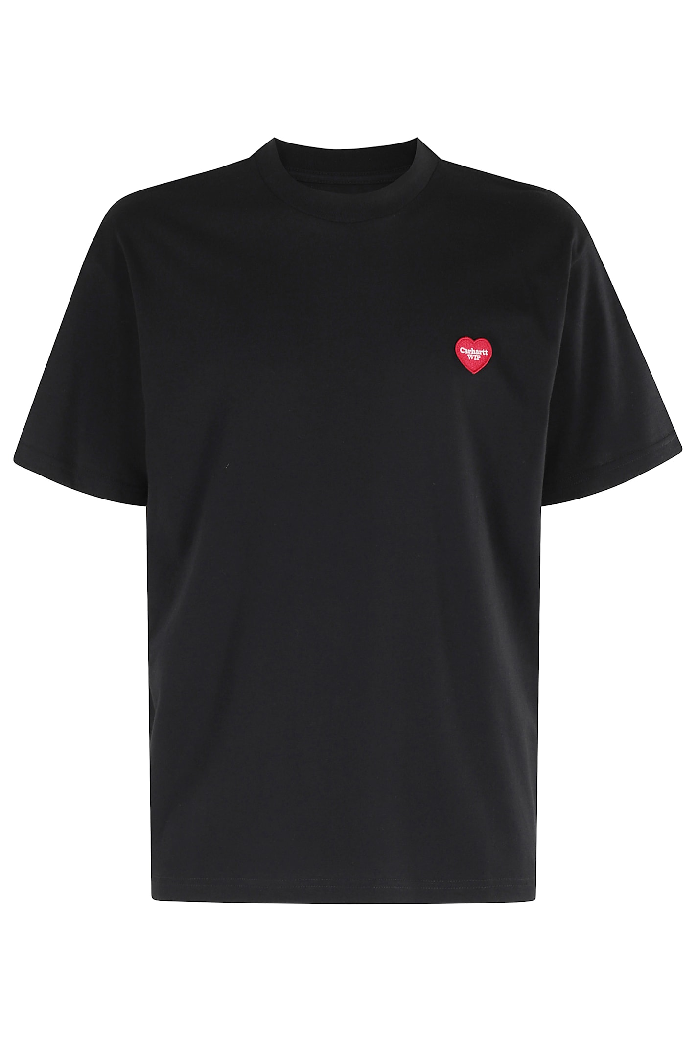 Carhartt Heart Motif Crew Neck Graphic Print T-shirt In Black