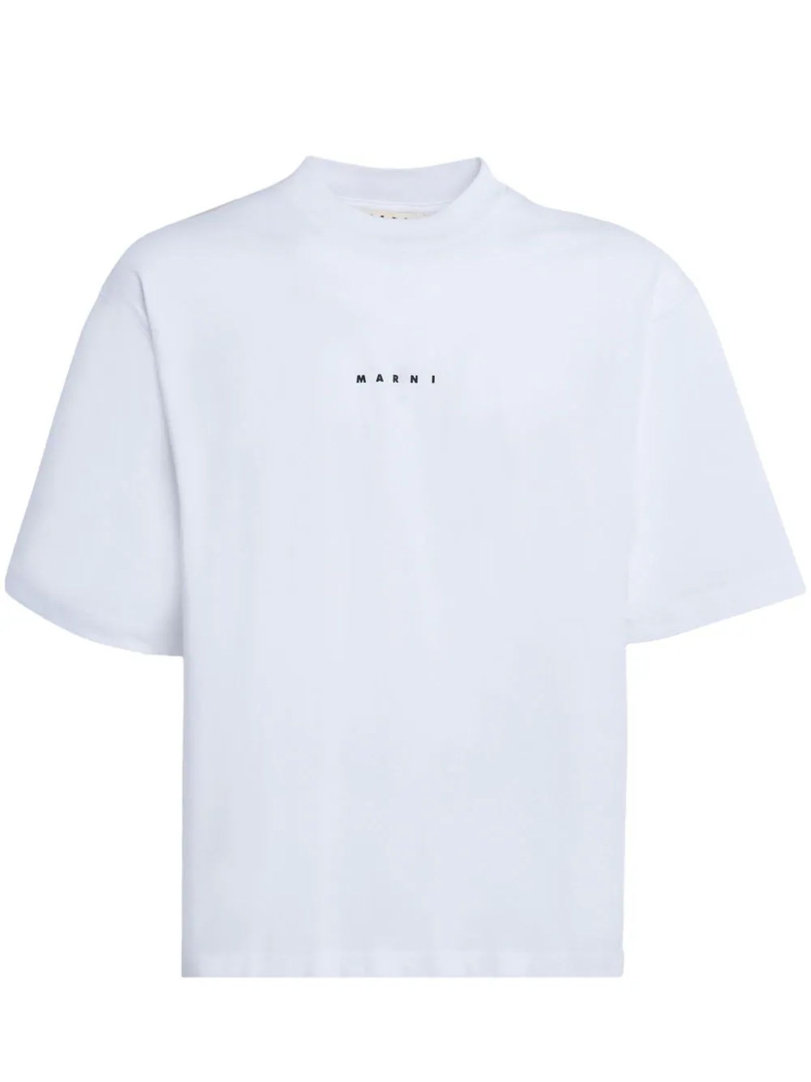 Shop Marni T-shirts And Polos White