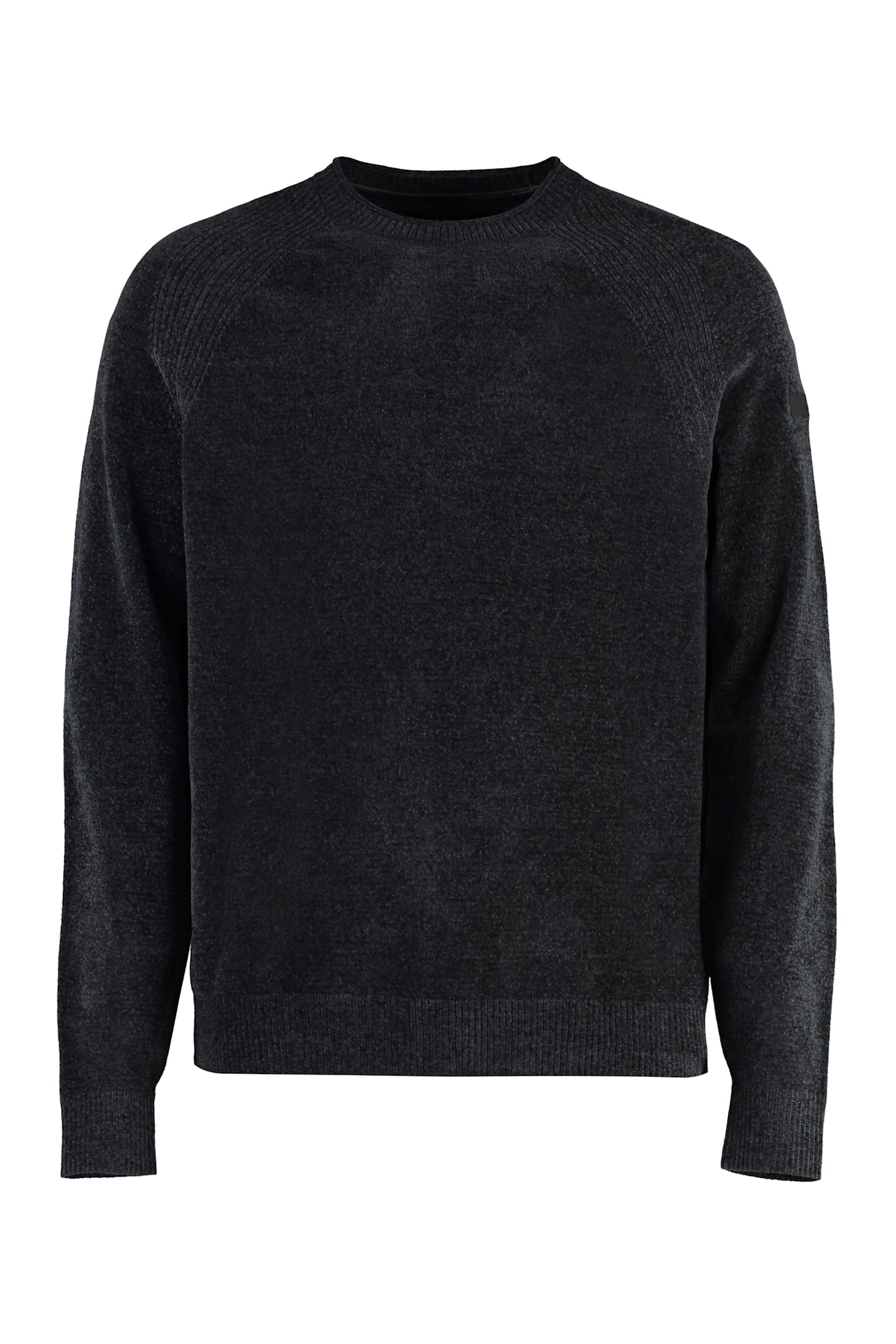 Shop Rrd - Roberto Ricci Design Long Sleeve Crew-neck Sweater In Black