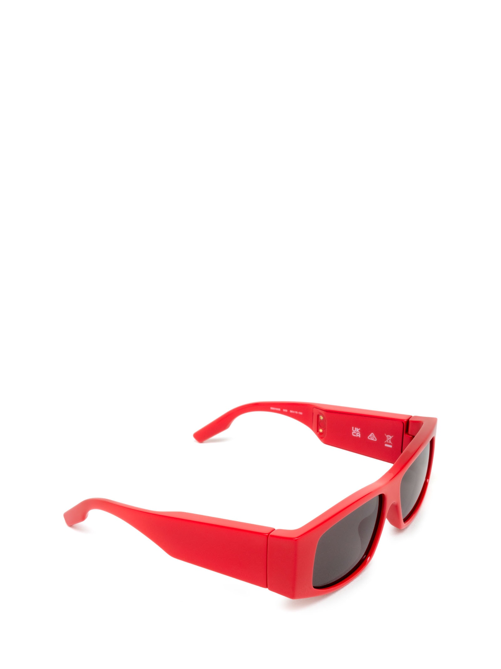 Shop Balenciaga Bb0100s Red Sunglasses