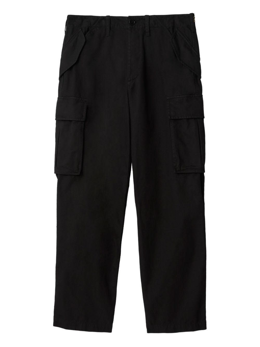 Burberry Cotton Twill Cargo Trousers