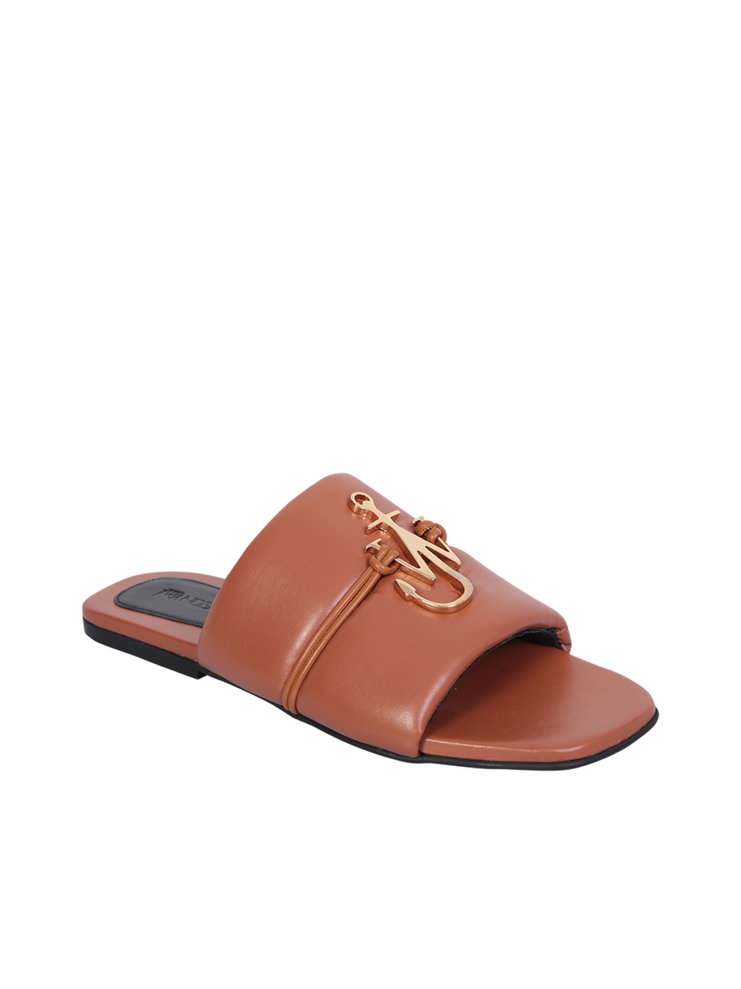 Shop Jw Anderson Brown Anchor Sliders