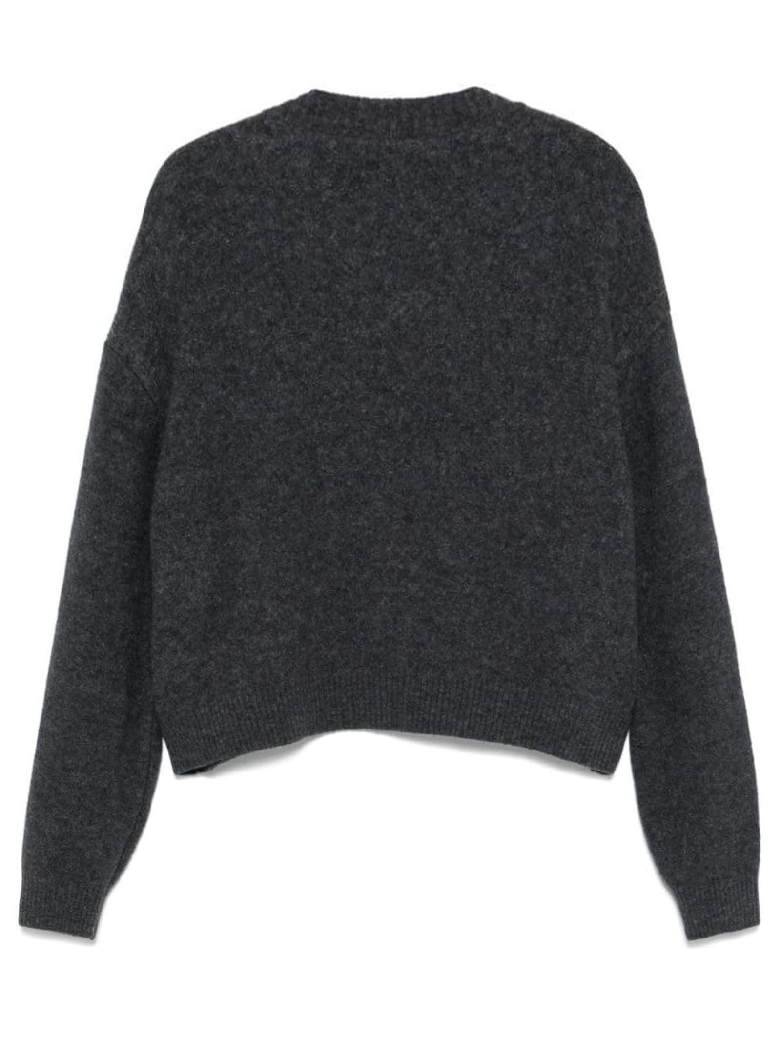 Shop Philosophy Di Lorenzo Serafini Grey Wool Blend Sweater