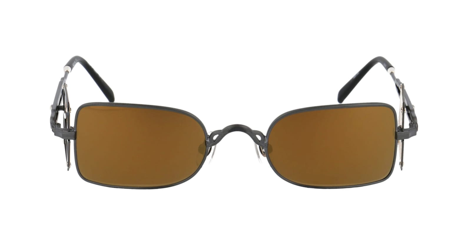 Shop Matsuda 10611h - Matte Black / Brushed Gold Sunglasses