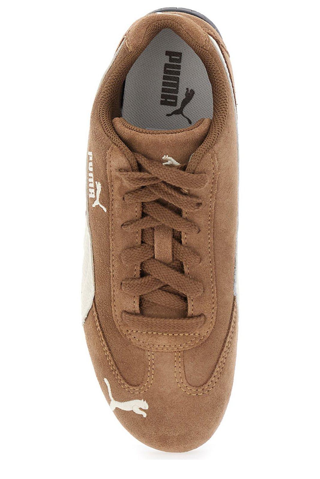 Puma Speedcat Lace-up Sneakers In Brown