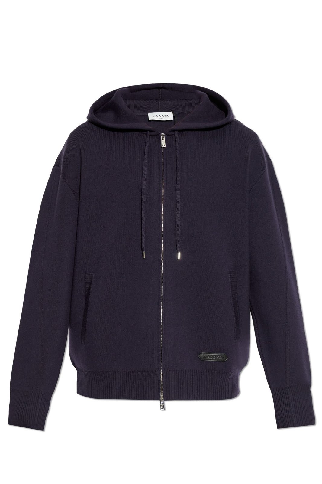 LANVIN DRAWSTRING ZIP-UP HOODIE 