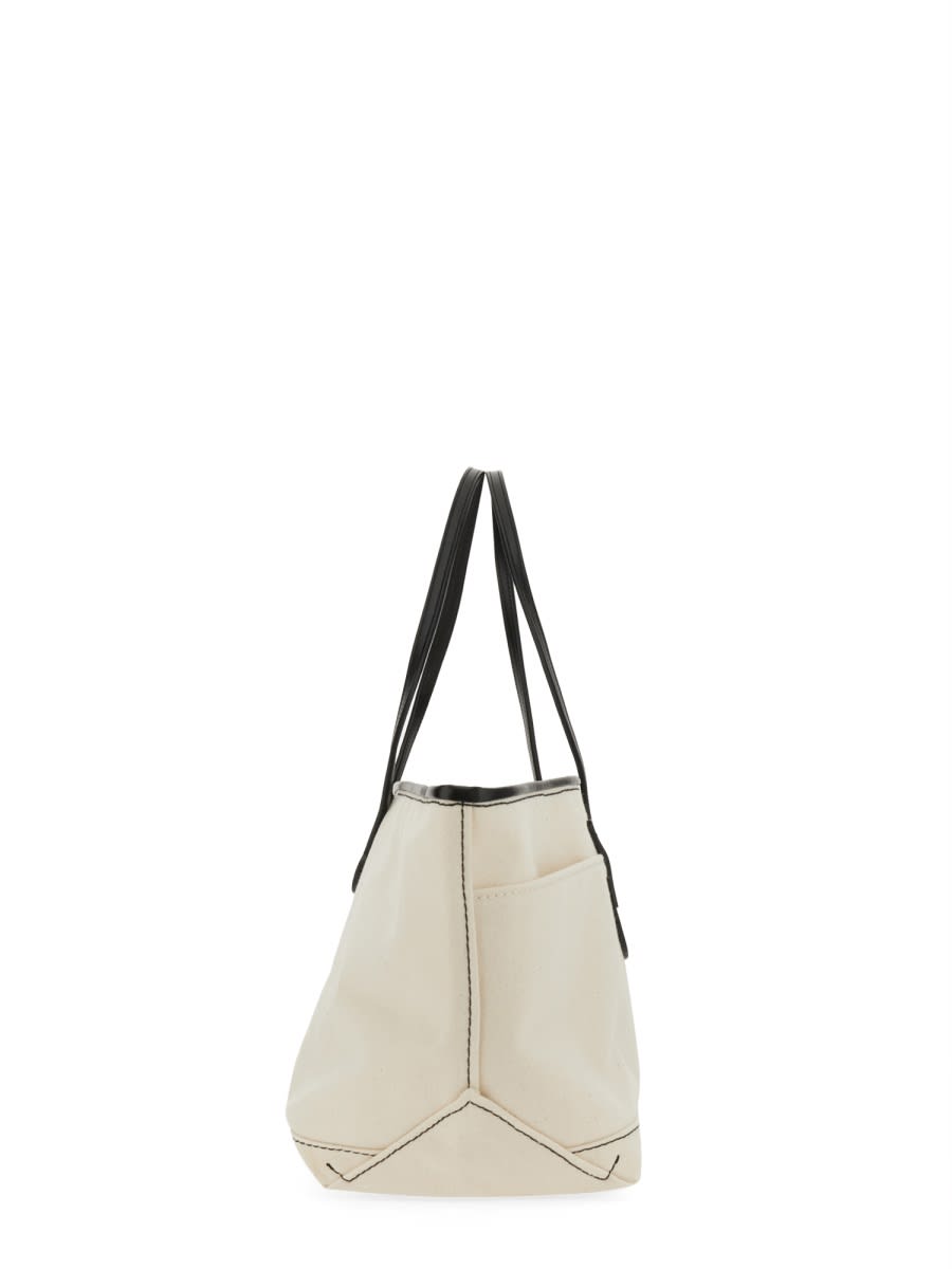 Shop Jw Anderson Anchor Stretch Tote Bag In Beige