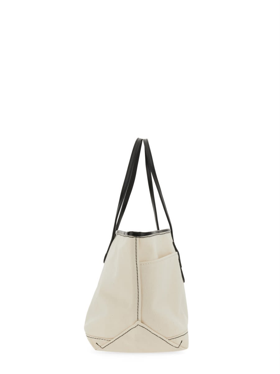 Shop Jw Anderson Anchor Stretch Tote Bag In White