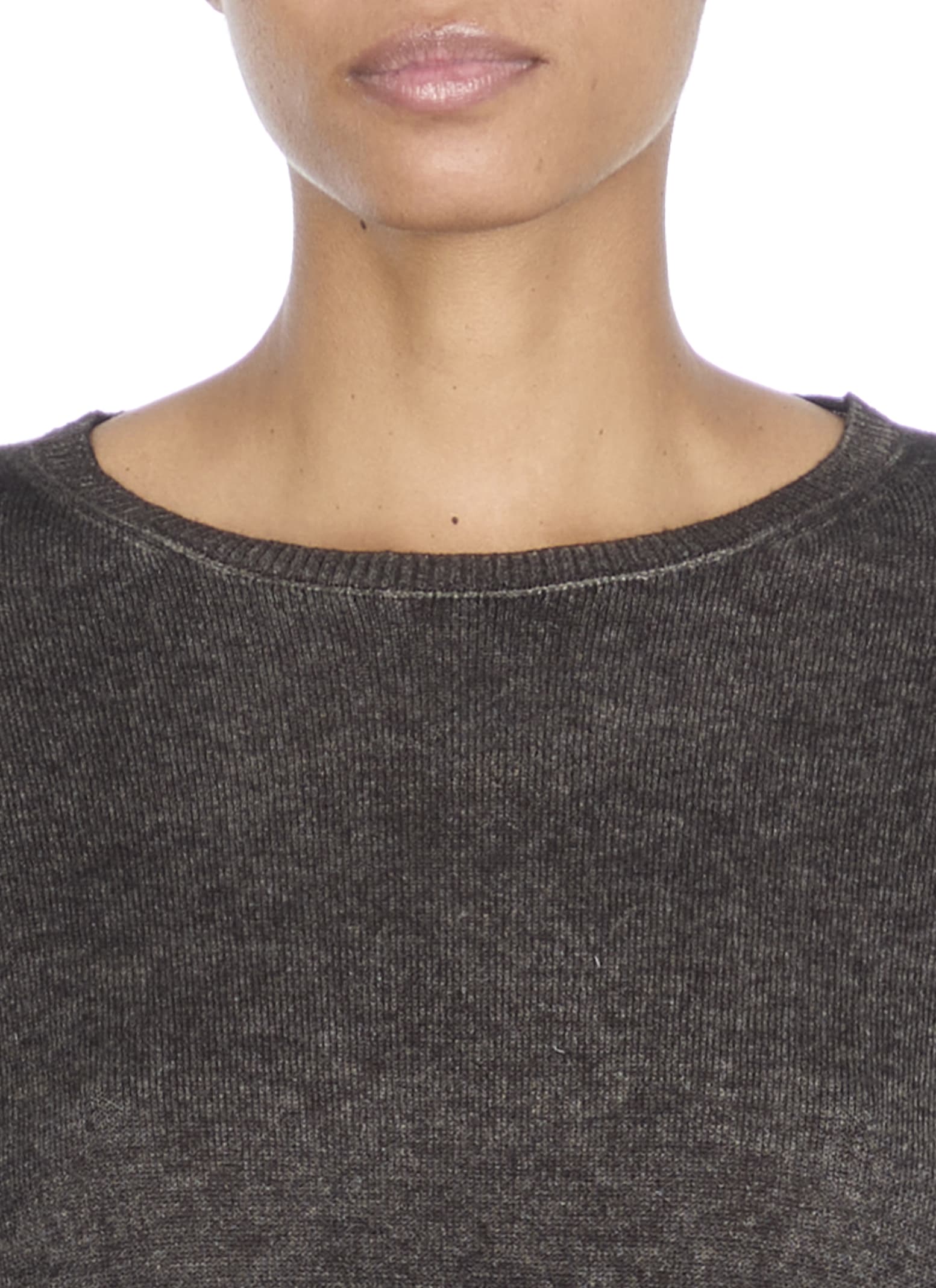 Avant Toi Gradient Grey Cashmere Sweater In Gray