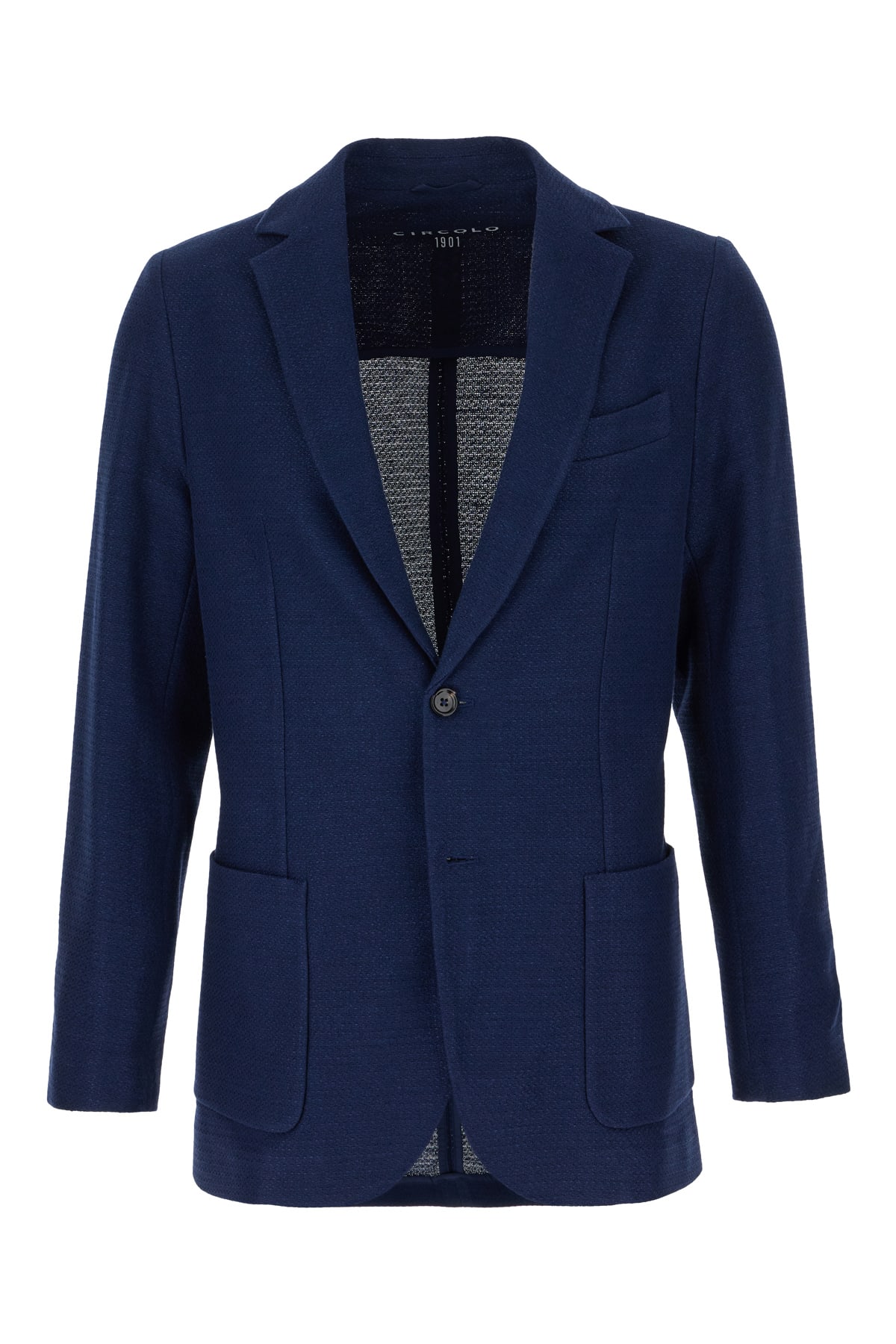 Circolo 1901 Blue Cotton Blend Blazer