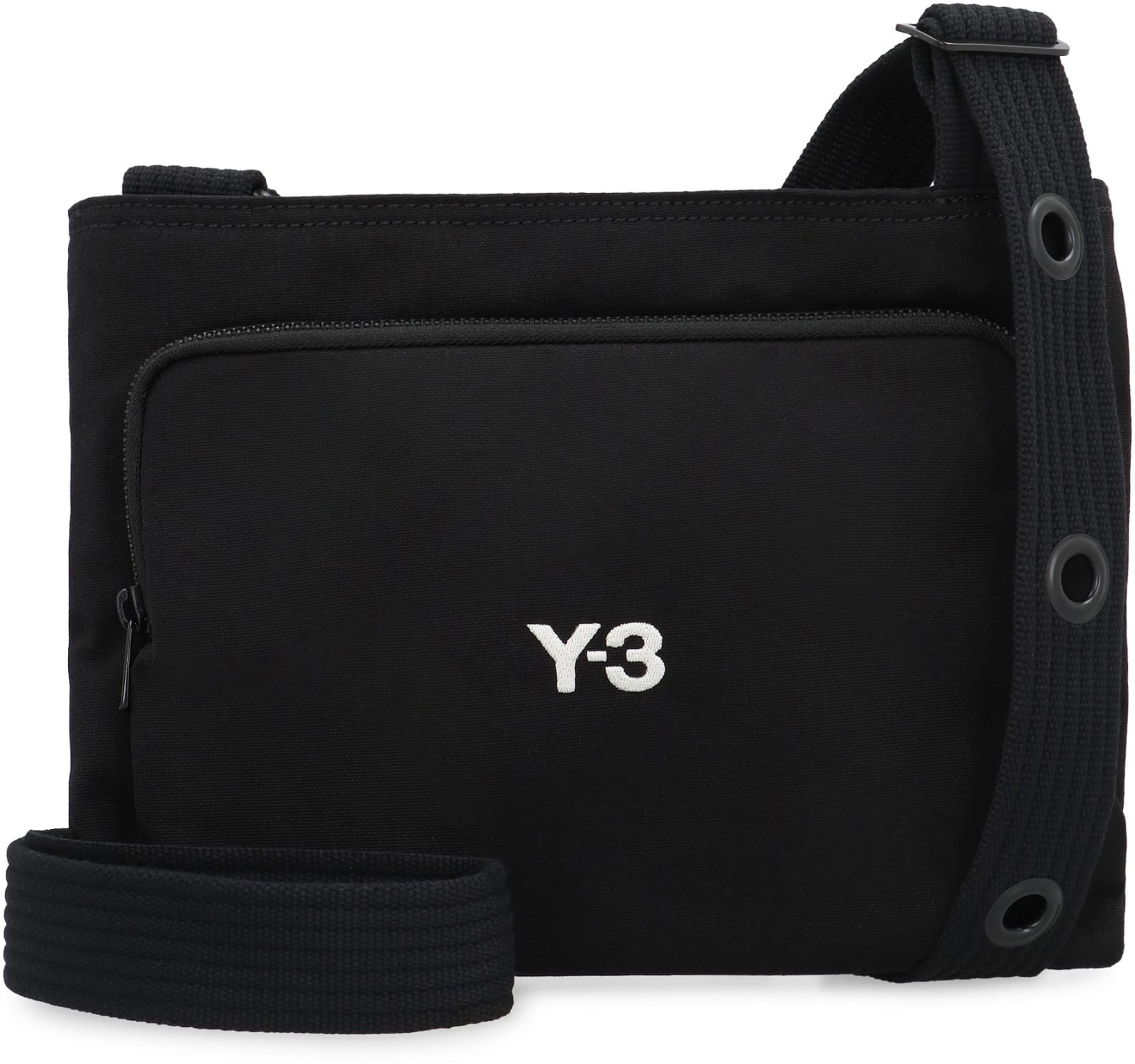 Shop Y-3 Sacoche Fabric Shoulder Bag In Black