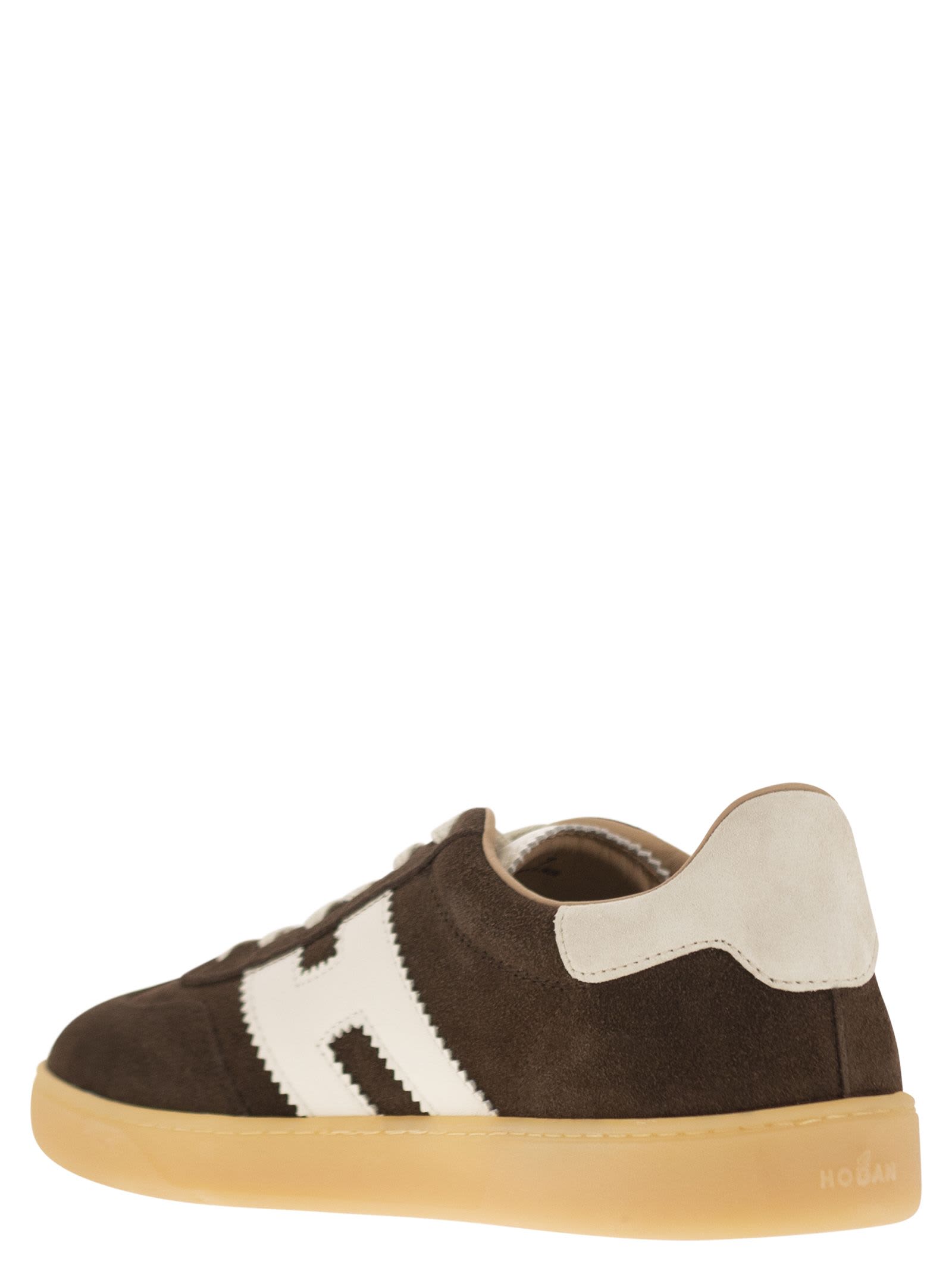 Shop Hogan Cool - Suede Trainers In Dark Brown