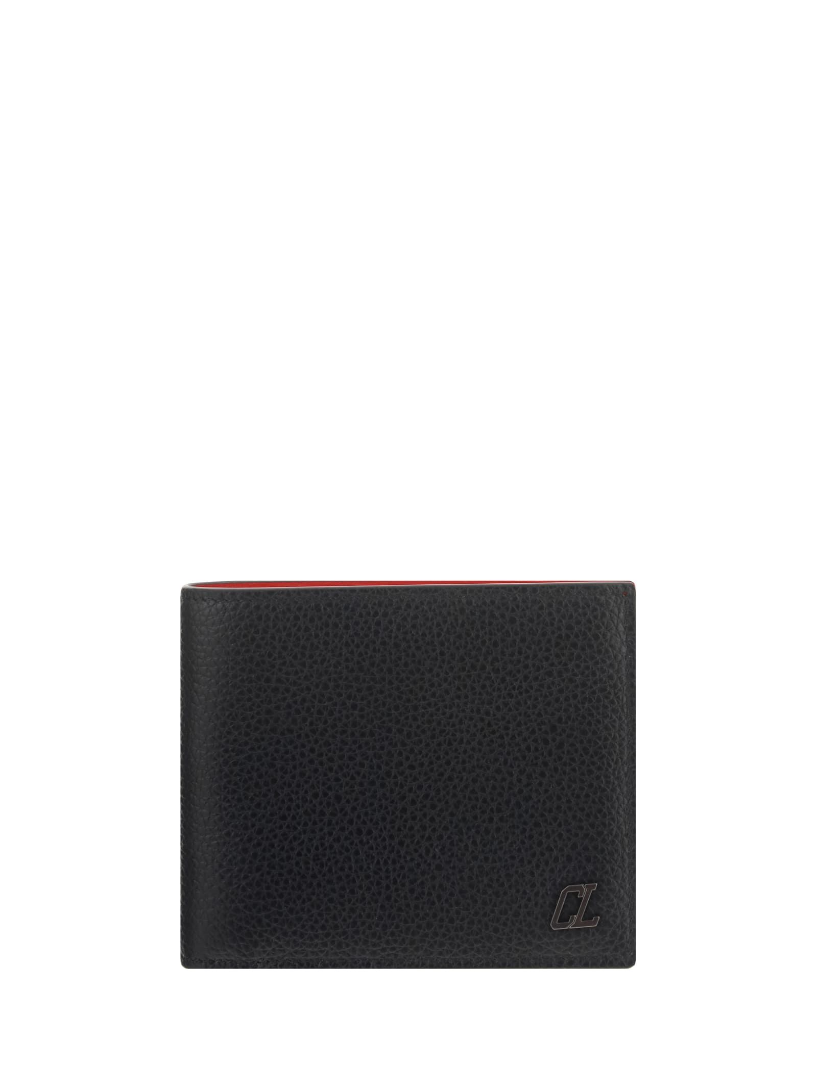 Christian Louboutin Coolcard Wallet In Black/gun Metal