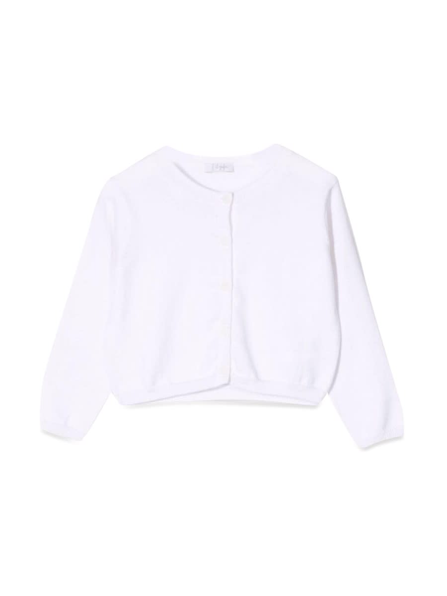 Shop Il Gufo White Tricot Sweater