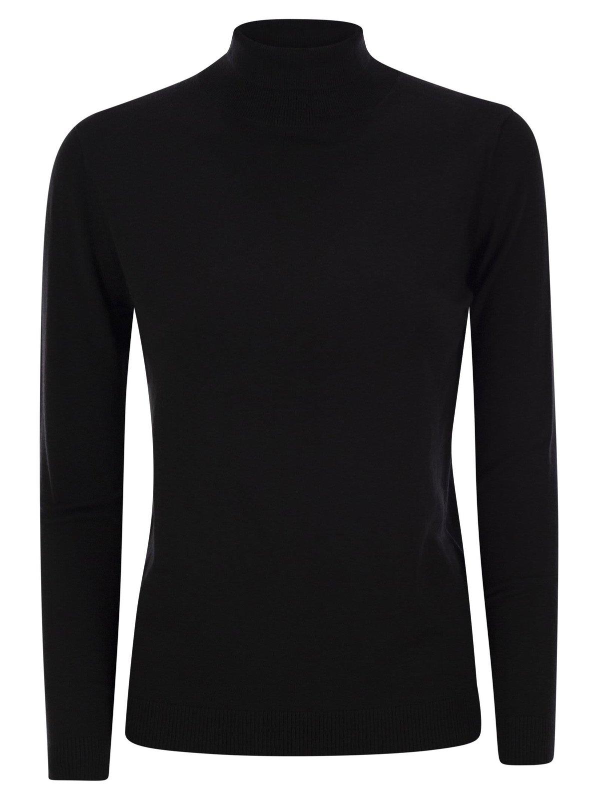 Shop Weekend Max Mara Kiku Turtleneck Knit Jumper In Black