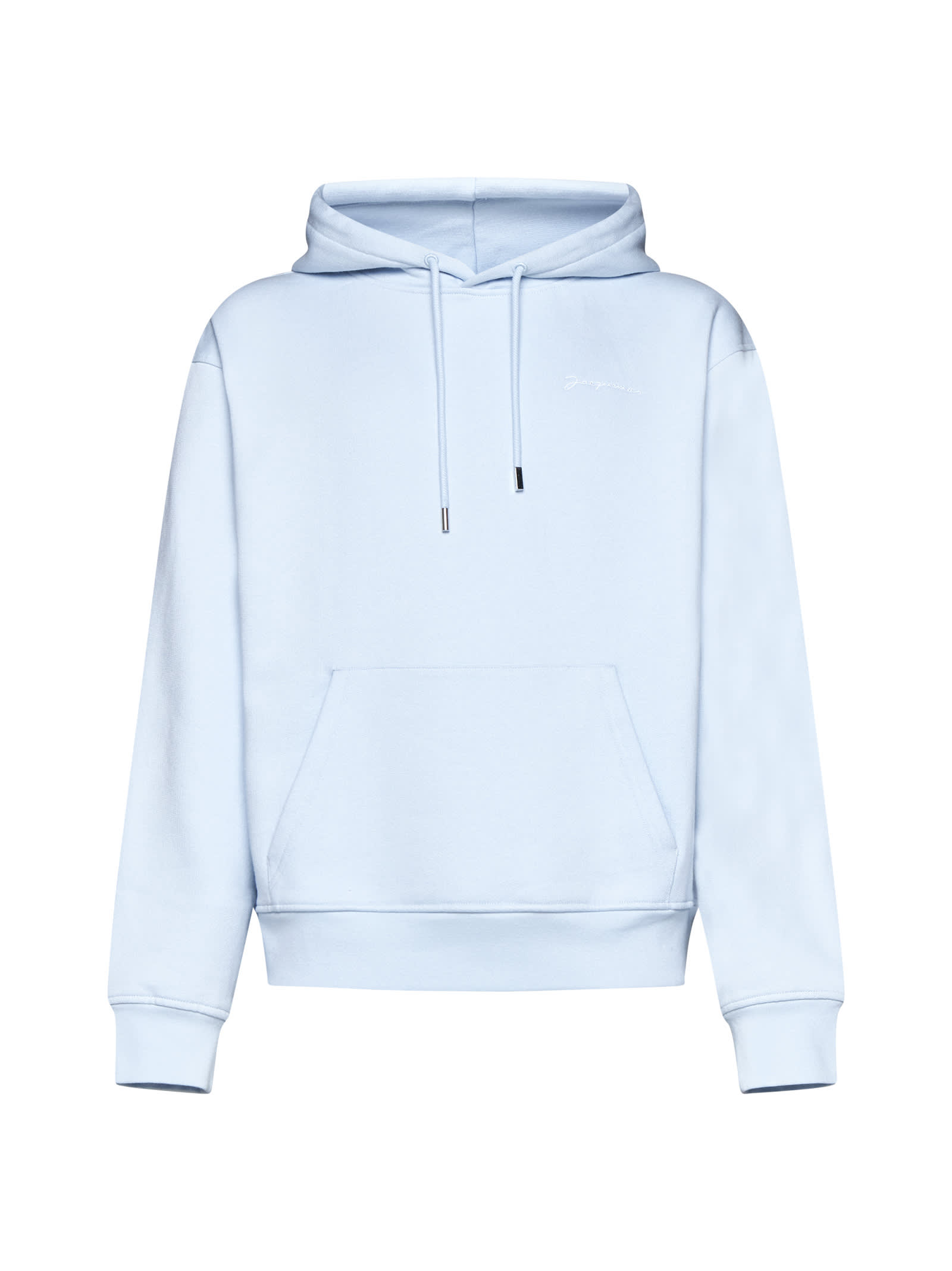 Shop Jacquemus Sweater In Light Blue 2