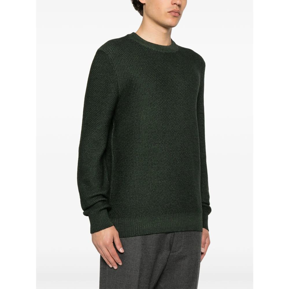 Tagliatore Long Sleeve Sweater In Green