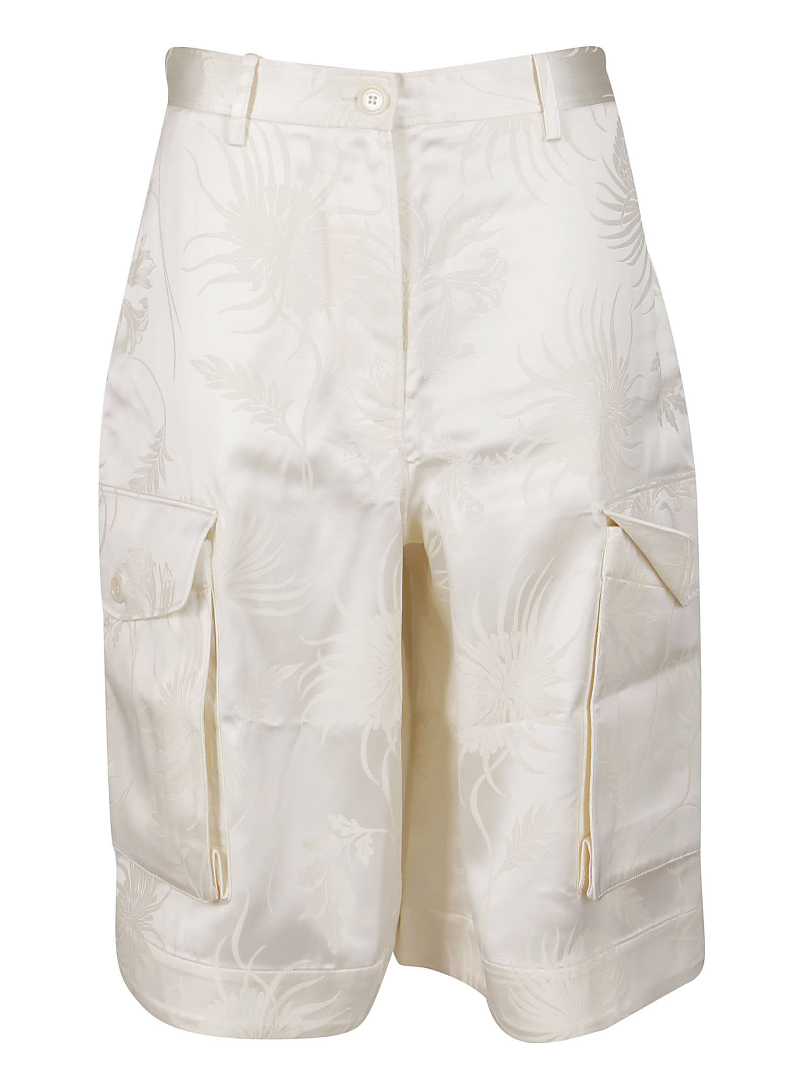 Jw Anderson Ivory Linen Trousers In Off White