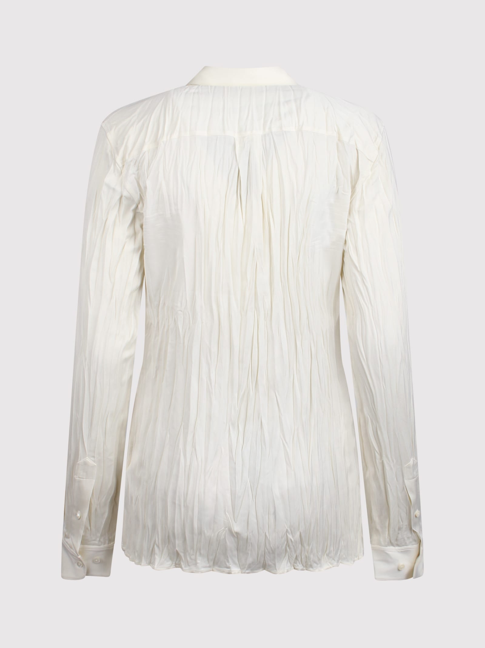 Shop Helmut Lang Classic Wrinkled Effect Shirt