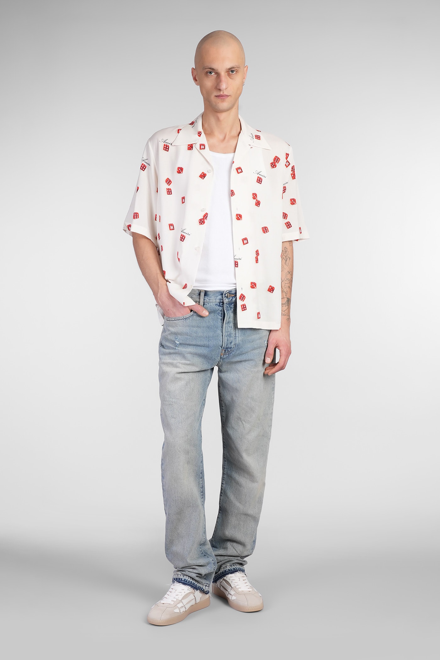 Amiri Jeans In Blue Denim In Antique Indigo