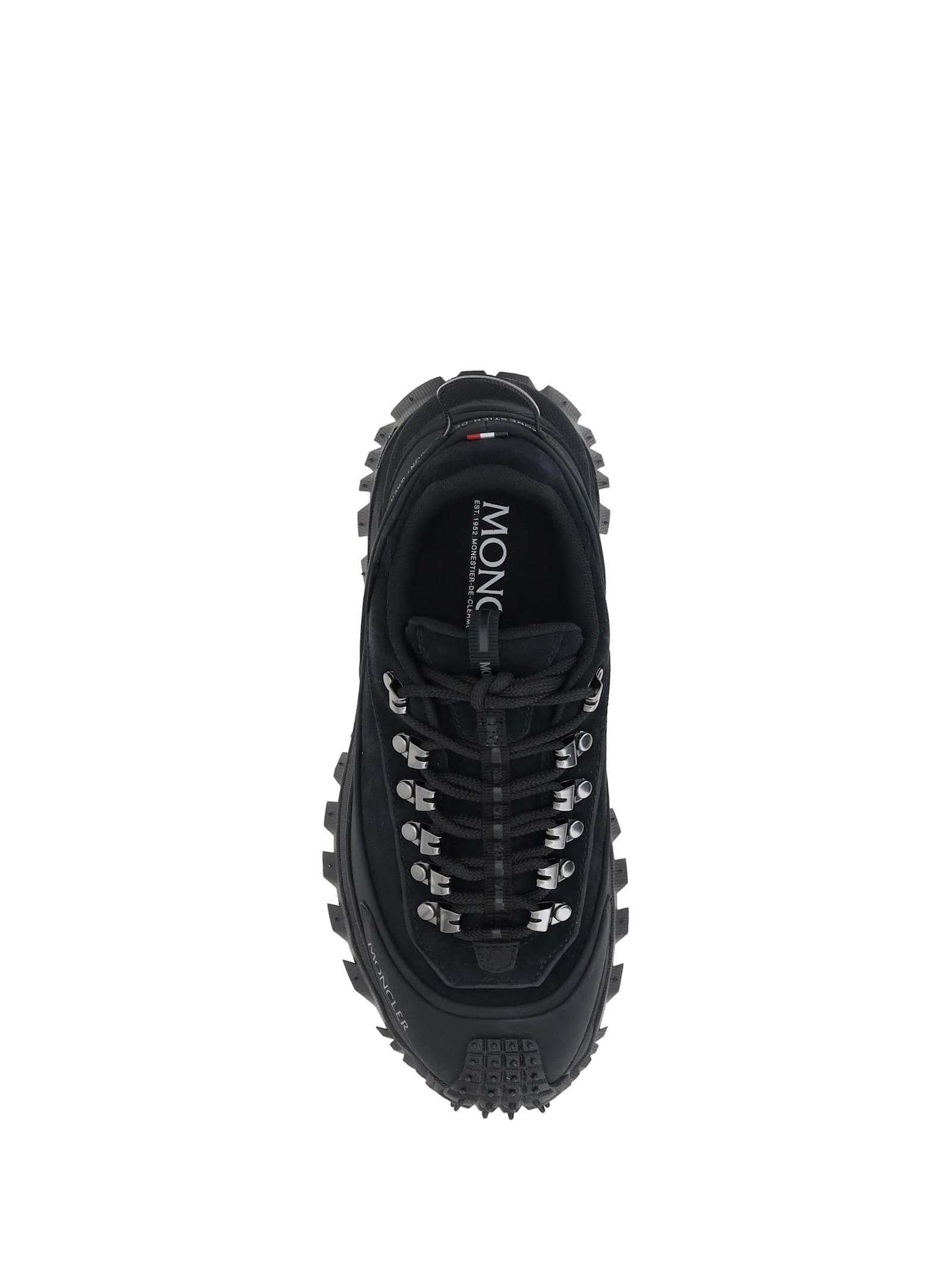 Shop Moncler Trailgrip Apex Sneakers In 999