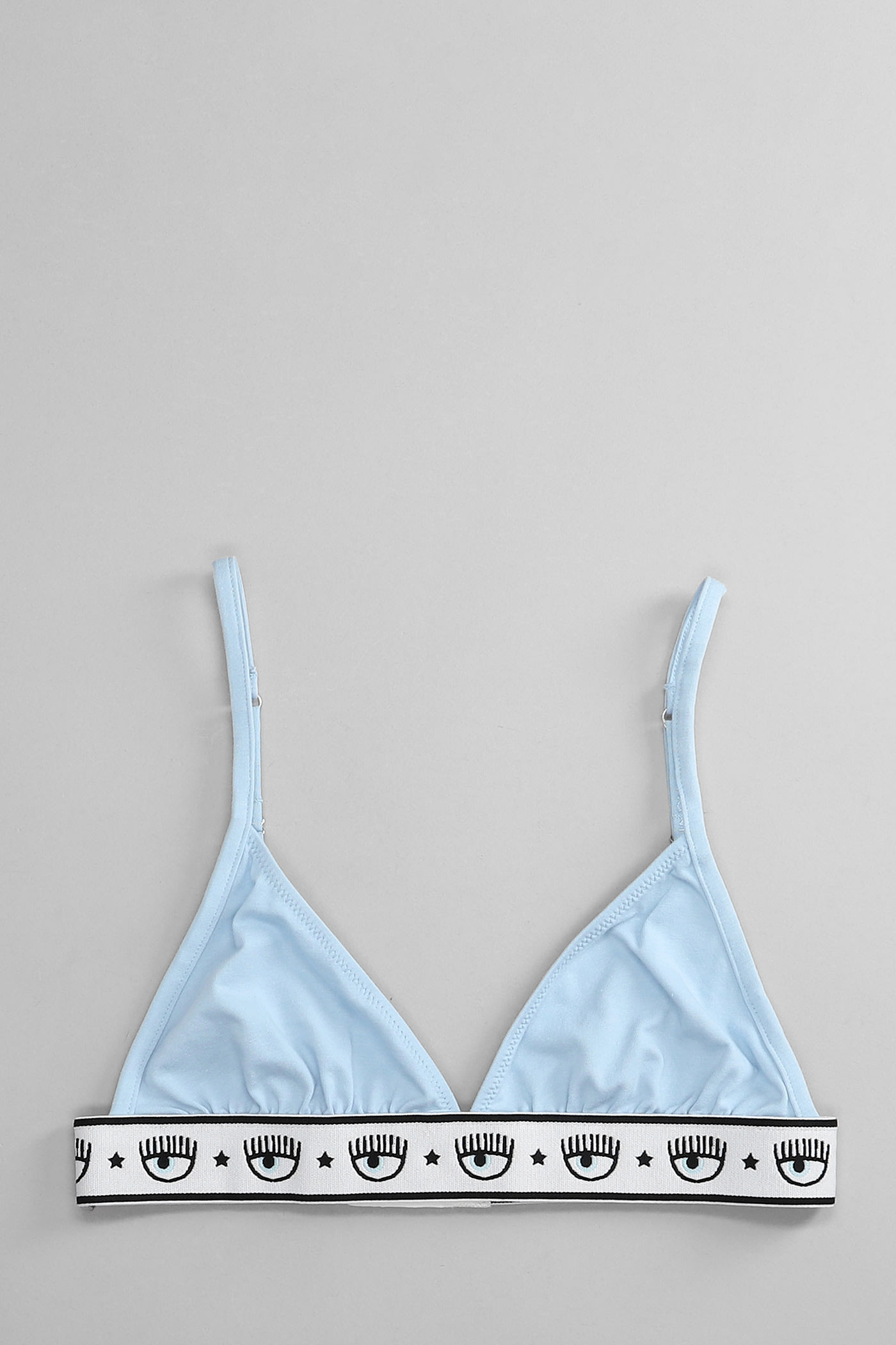 Chiara Ferragni Lingerie In Cyan Cotton