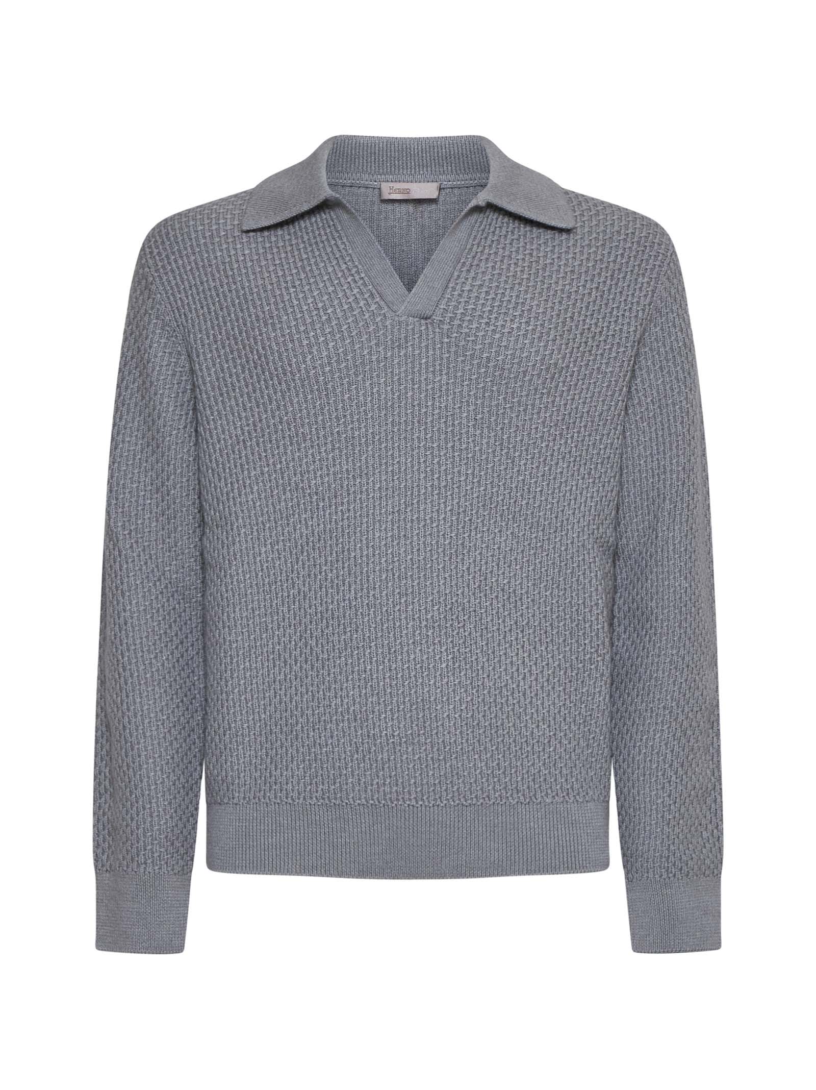 Shop Herno Polo Shirt In Grey