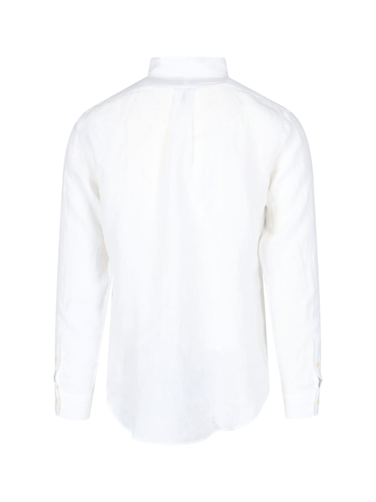 Shop Polo Ralph Lauren - Linen Shirt In White