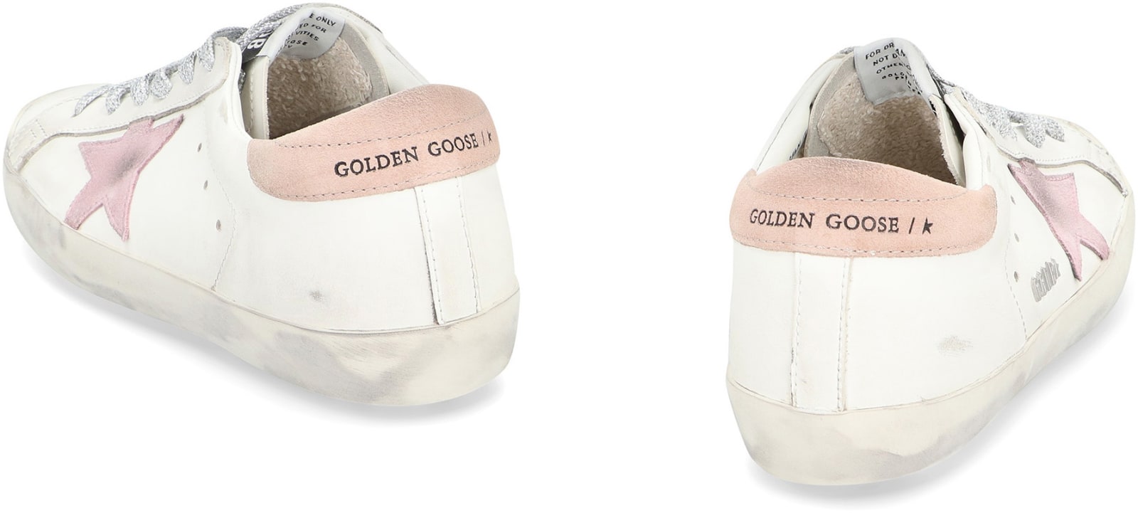 Shop Golden Goose Super-star Leather Low-top Sneakers In White