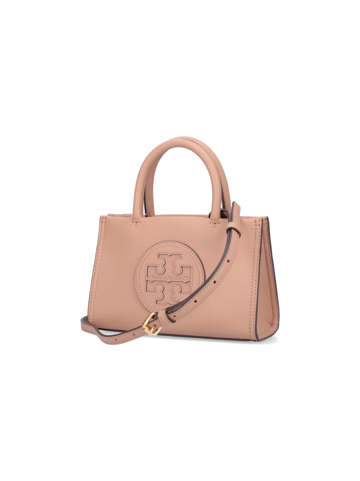 Shop Tory Burch Ella Mini Shopper Bag In Brown